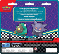 Pokemon TCG: Back To School Blister Pack With Eraser Asst. - Colorland Toys