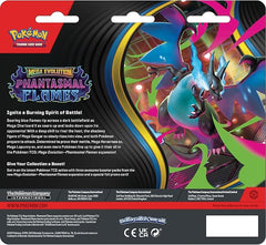 Pokemon TCG ME02 - Phantasmal Flames 3 - Pack Blister 10 - 10187 - 122 - Colorland Toys