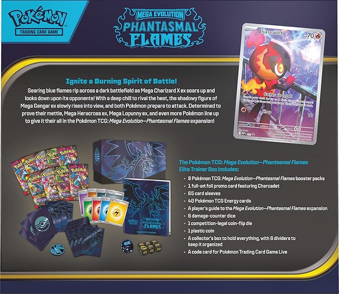Pokemon TCG ME02-Phantasmal Flames Elite Trainer Box 10-10186-101 — image 8