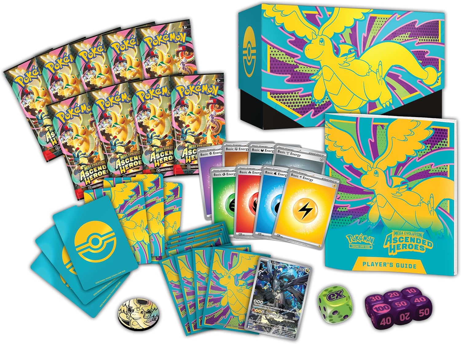 Pokémon TCG: Mega Evolution—Ascended Heroes Elite Trainer Box - Colorland Toys