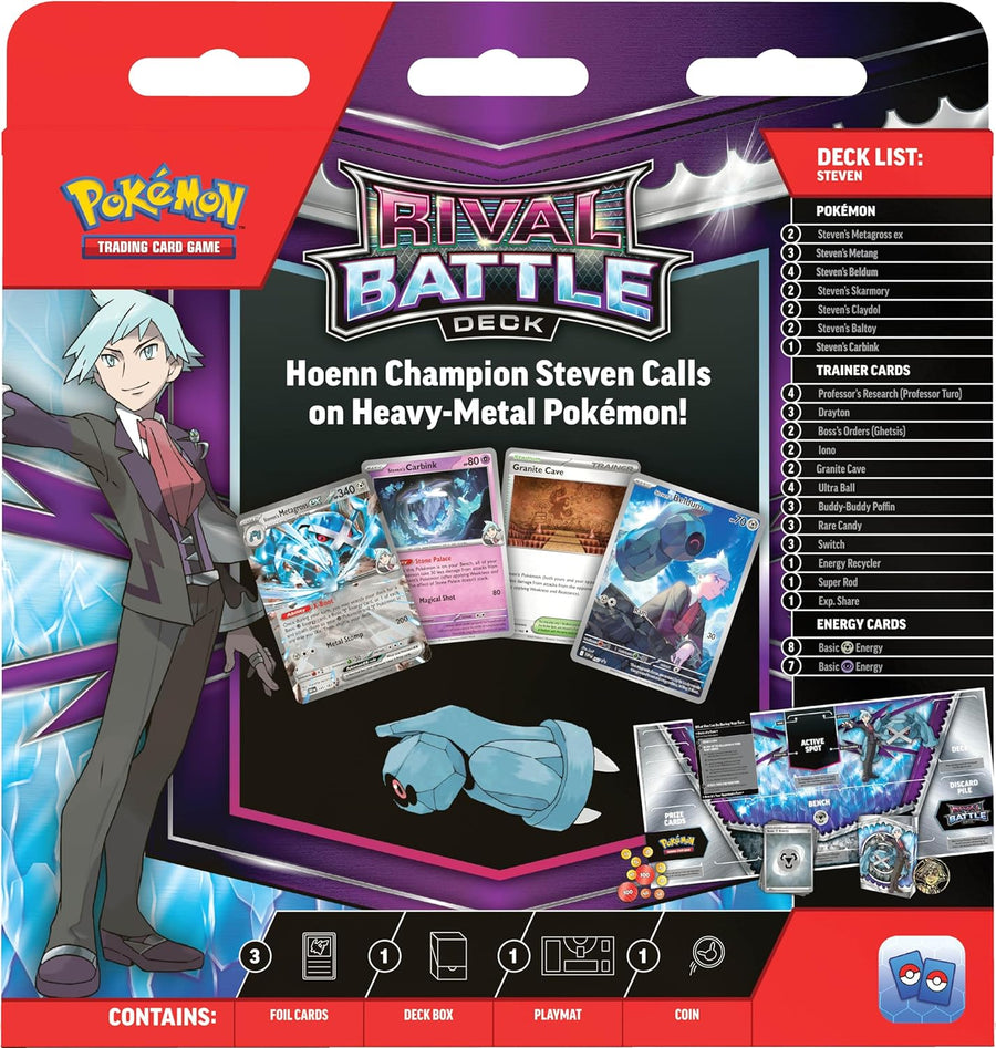 مجموعة بطاقات بوكيمون TCG Rival Battle Deck - مارني/ستيفن (مساعدة ١٠٠-١٠٦٨٤) — image 2