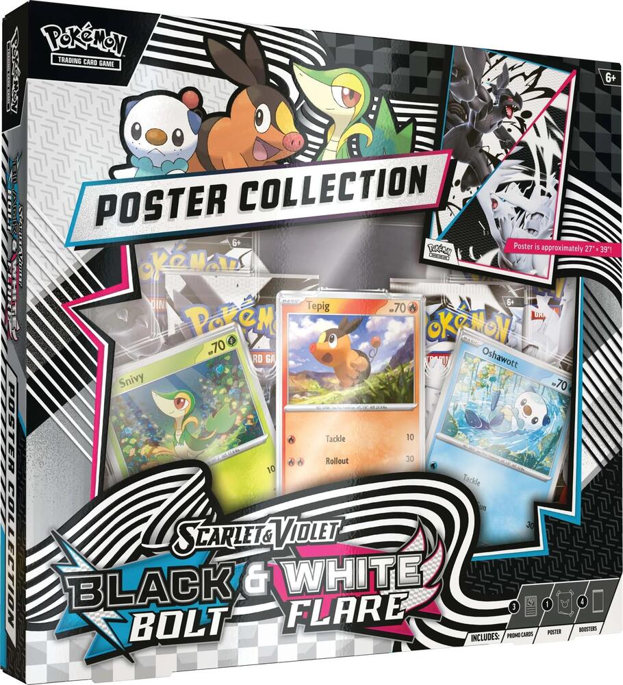 Pokemon TCG Scarlet & Violet 10.5 Black Bolt/White Flare Poster Collection 10 - 10040 - 101 - Colorland Toys