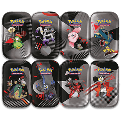 Pokemon TCG Scarlet & Violet 10.5 Black Bolt/White Flare Unova Mini Tin Displays Asstd. 10 - 10044 - 101 - Colorland Toys