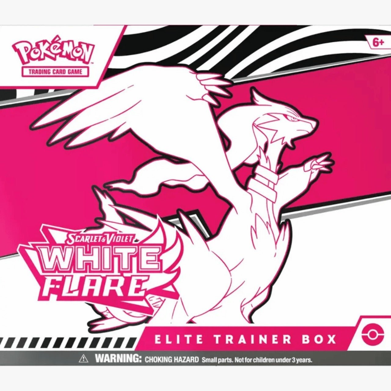 Pokemon TCG Scarlet & Violet 10.5 White Flare Elite Trainer Box Reshiram 10 - 10037 - 107 - Colorland Toys