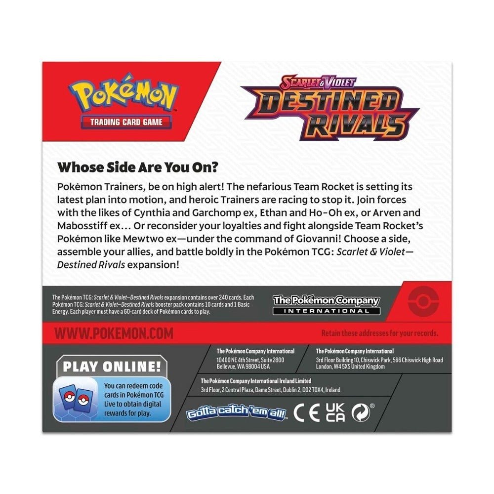 مجموعة بوكيمون TCG سكارليت وفايوليت Destined Rivals Booster Pack 10-10157-101 متنوعة — image 4