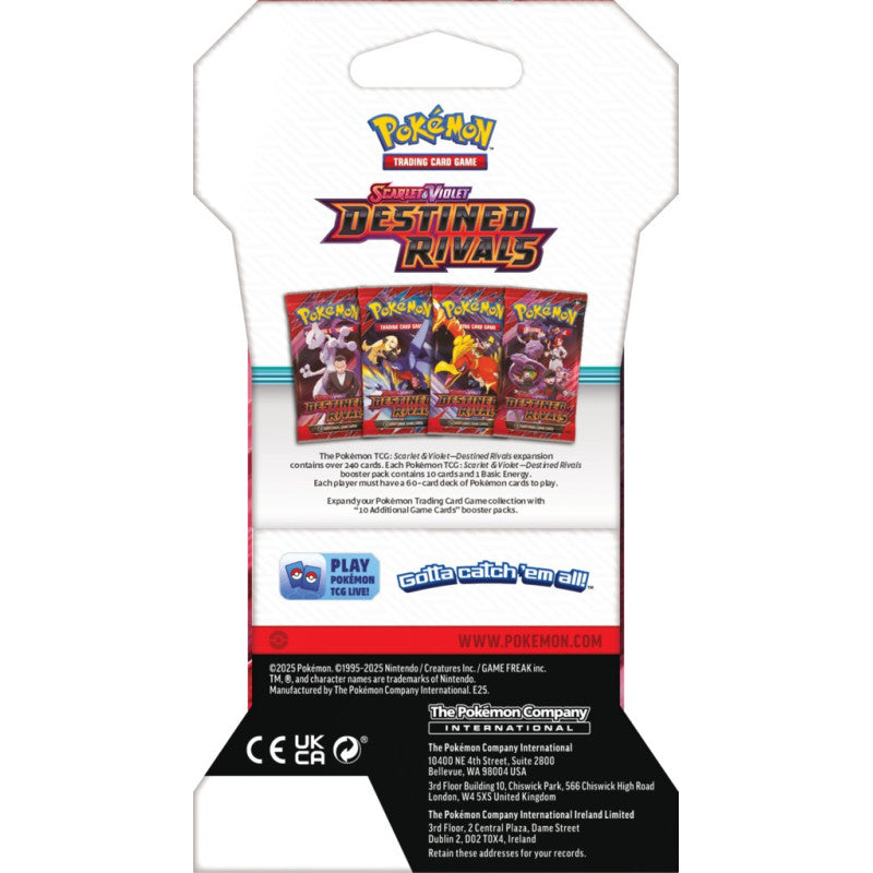 Pokemon TCG Scarlet & Violet Destined Rivals Sleeved Booster 100-10625