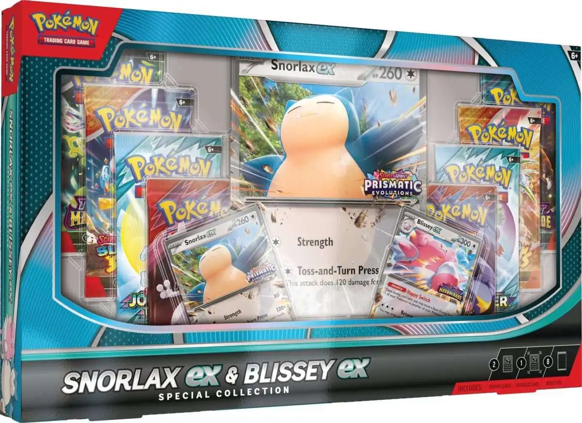 Pokémon TCG: Scarlet & Violet – Prismatic Evolutions Snorlax ex & Blissey ex Special Collection | Colorland Toys — image 5