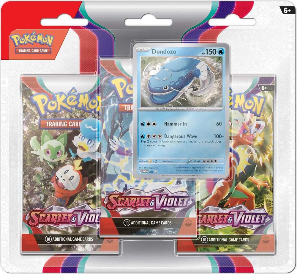 Pokémon TCG: Scarlet & Violet SV04 - 3 Pack Blister 187 - 85403 - Colorland Toys