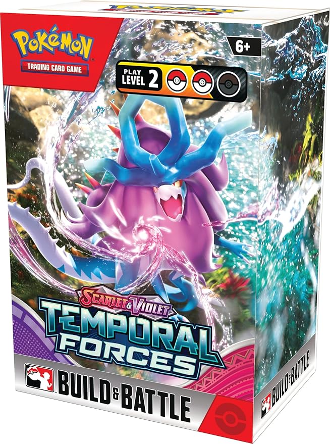Pokemon TCG: Scarlet & Violet Temporal Forces Build And Battle Box - Colorland Toys