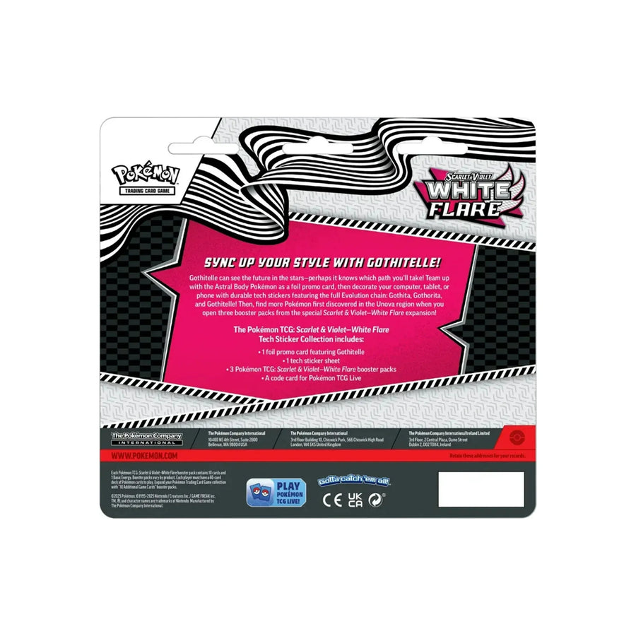 Pokémon TCG: Scarlet & Violet White Flare – Gothitelle Tech Sticker Collection with Foil Promo Card, Sticker Sheet & 3 Booster Packs — image 2