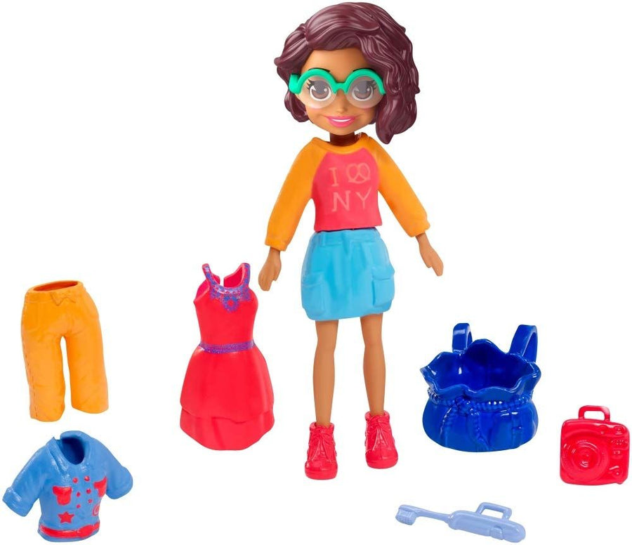 Polly Pocket Doll Fashion Set Dress NYC Style GDM01 — image 1