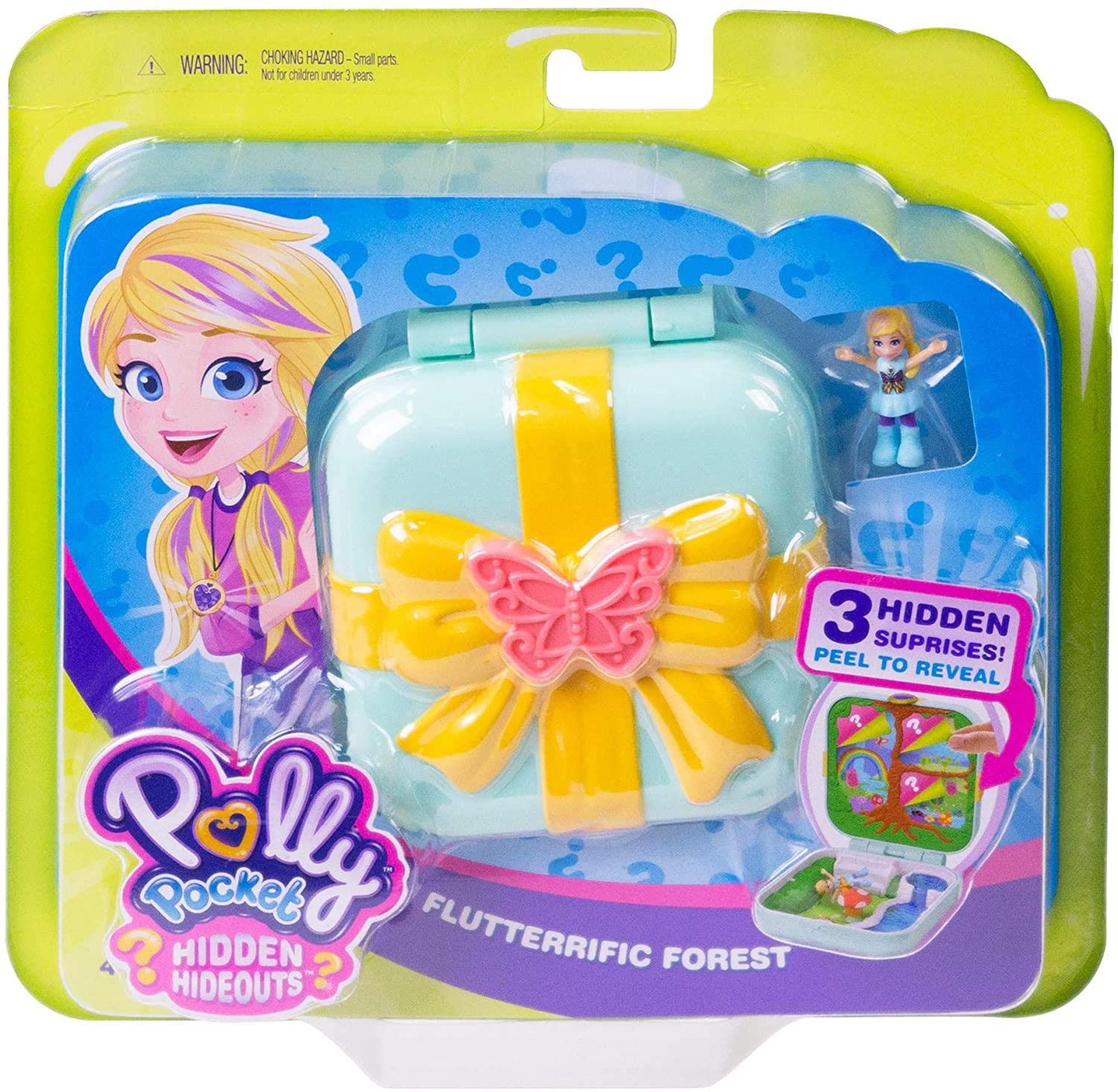 Polly Pocket Hidden Hideouts Flutterrific Forest Playset GDK76 - Colorland Toys