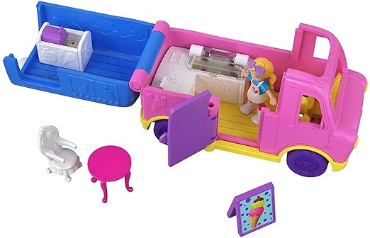Polly Pocket Pollyville Ice Cream Truck GGC39 - Colorland Toys