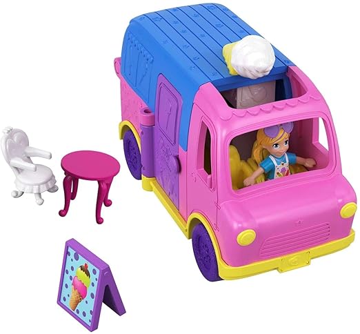 Polly Pocket Pollyville Ice Cream Truck GGC39 — image 1