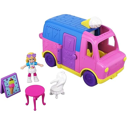 Polly Pocket Pollyville Ice Cream Truck GGC39 — image 2