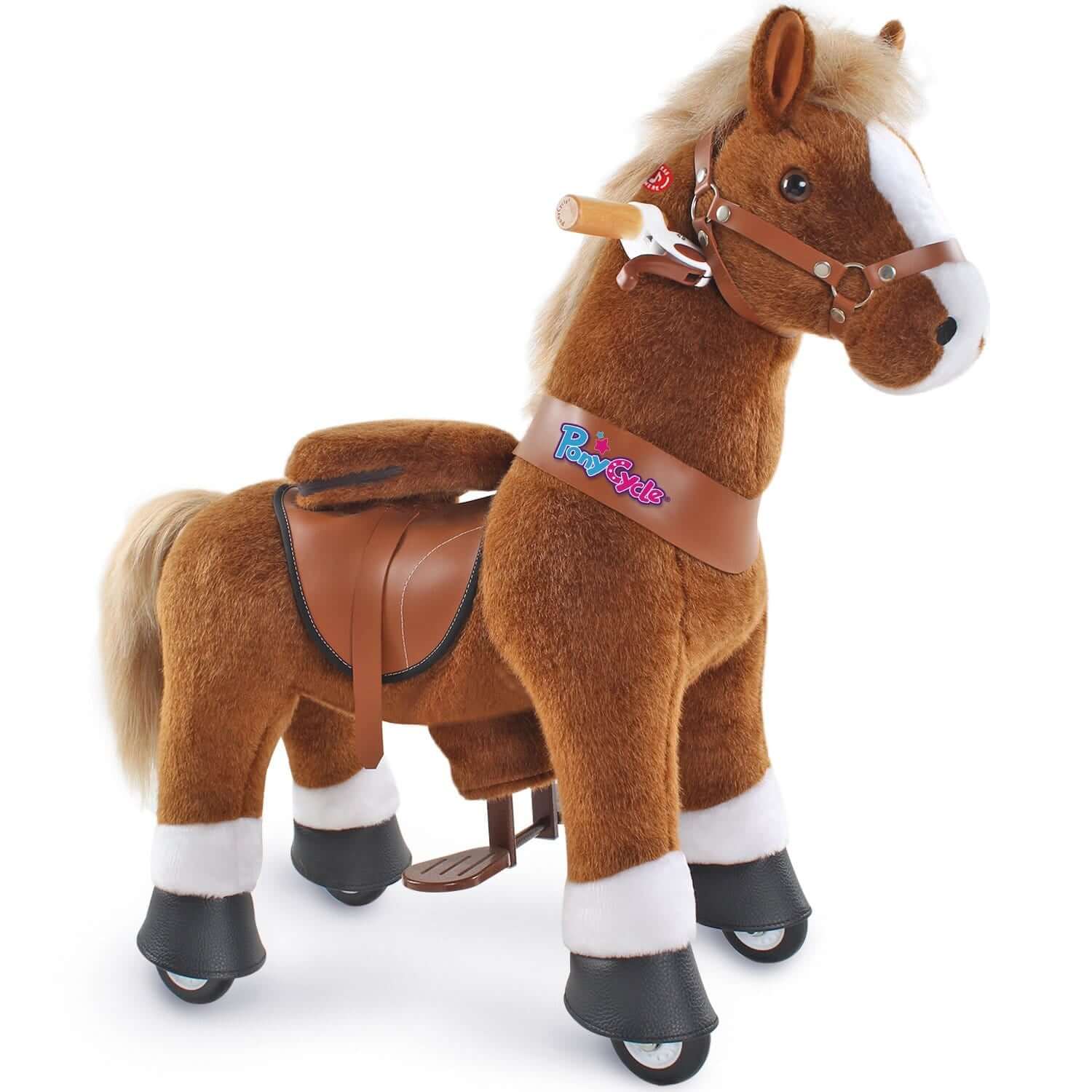 PonyCycle Ride On Horse Age 3 - 5 Brown U - 324 - Colorland Toys