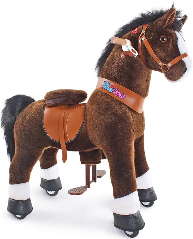 PonyCycle Ride On Horse Age 3 - 5 Chocolate Brown U - 321 - Colorland Toys