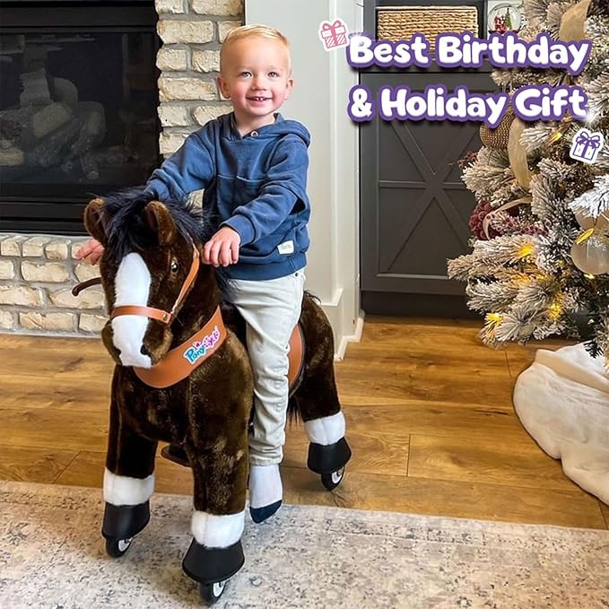 PonyCycle Ride On Horse Age 3-5 Chocolate Brown U-321 — image 2
