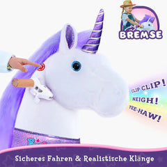 PonyCycle Ride On Horse Age 3 - 5 Purple U - 368 - Colorland Toys