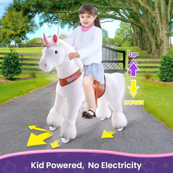PonyCycle Ride On Horse Age 3-5 White U-304 — image 9