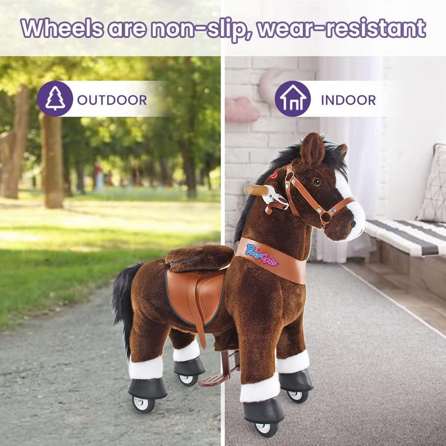 PonyCycle Ride On Horse Age 4-9 Chocolate Brown U-421 — image 4