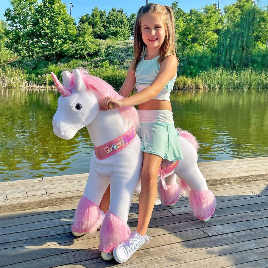 PonyCycle Ride On Horse Age 4-9 Pink U-402 — image 6