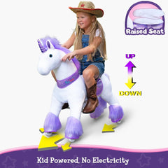 PonyCycle Ride On Horse Age 4 - 9 Purple U - 468 - Colorland Toys