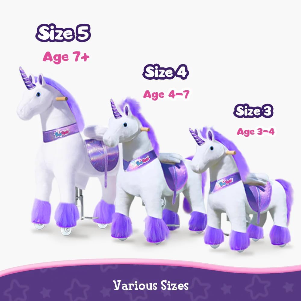 PonyCycle Ride On Horse Age 4-9 Purple U-468 — image 3