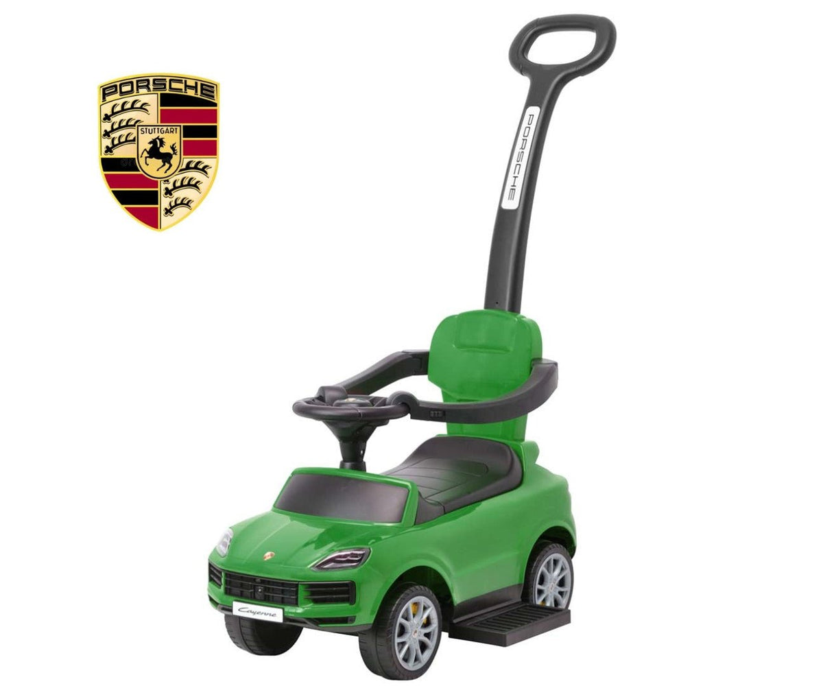 Porsche Cayenne Pushing Car With Handle Green 3228/B12025 — image 16