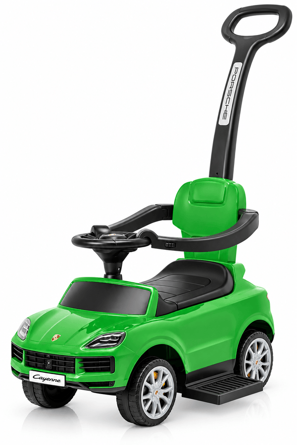 Porsche Cayenne Pushing Car With Handle Green 3228/B12025