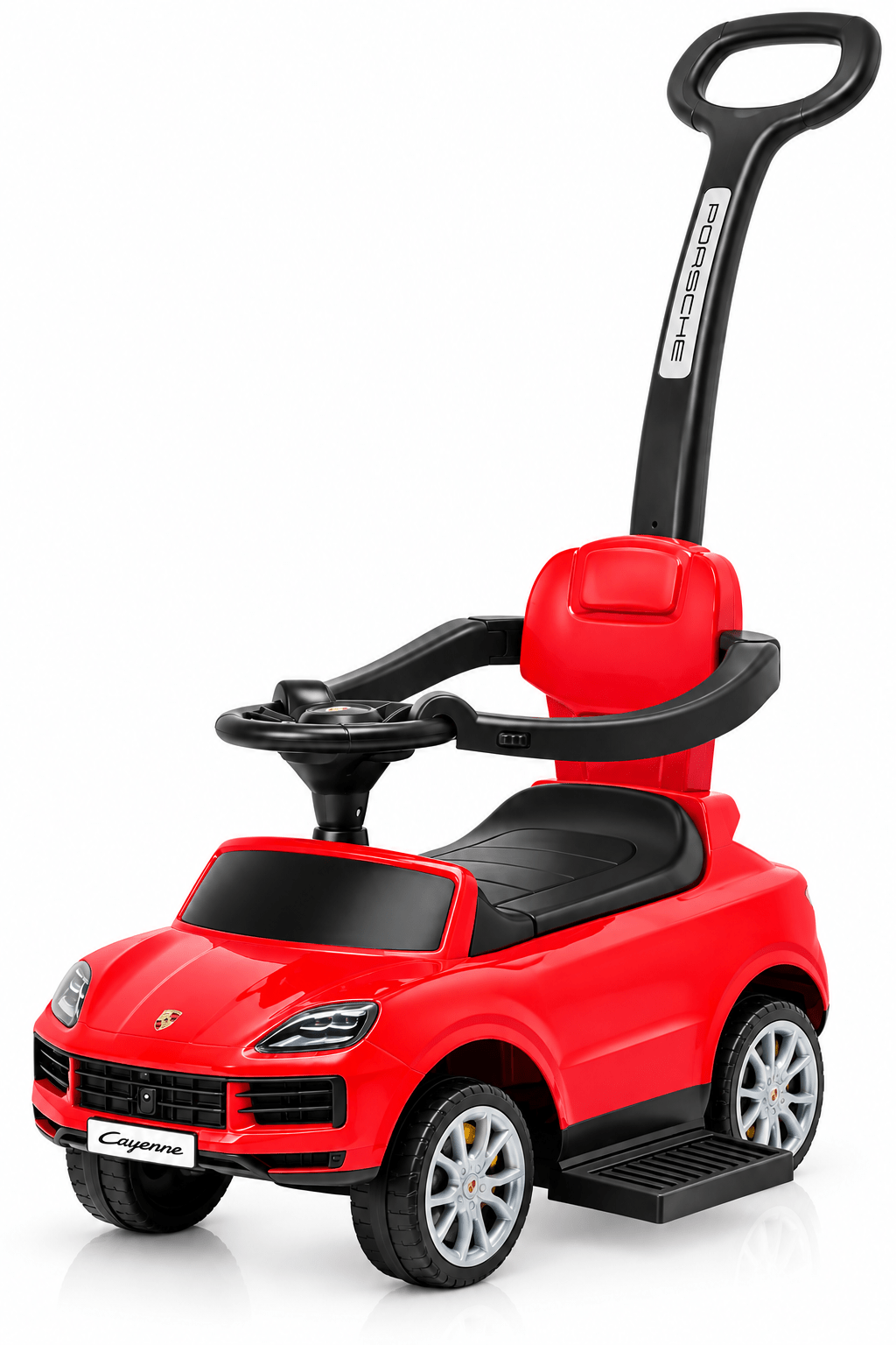 Porsche Cayenne Pushing Car With Handle Red 3228/B12025 — image 1