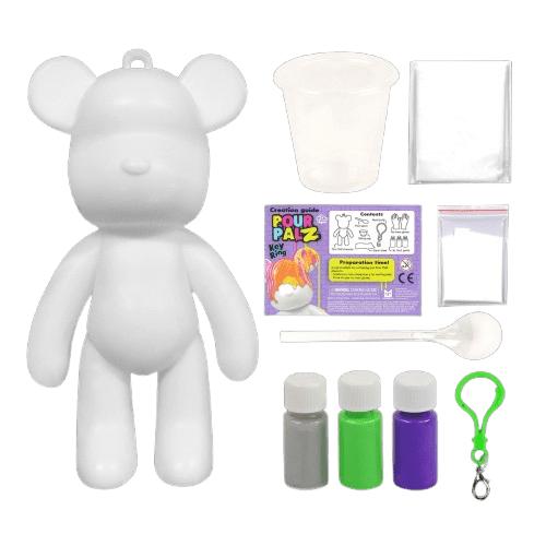 Pour Palz 2 - Mini Bear With keychain 4 - Asstd. GS - G66341 - Colorland Toys