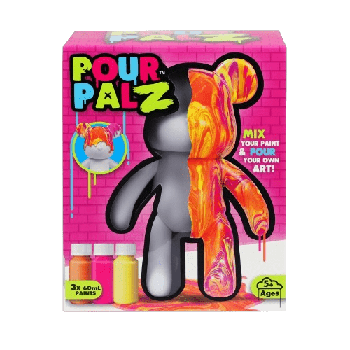 Pour Palz DIY Paint Bear With - 1 Mango Sunset - 40ml GS - G08683 - Colorland Toys