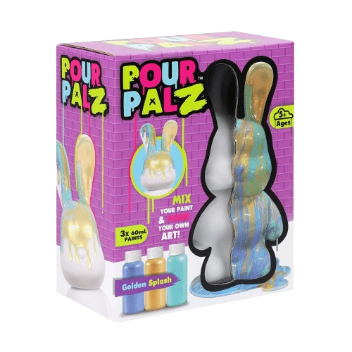 Pour Palz DIY Paint Bunny - Golden Splash - 40ml GS-G33672 — image 3