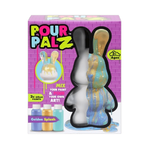Pour Palz DIY Paint Bunny - Golden Splash - 40ml GS-G33672 — image 6
