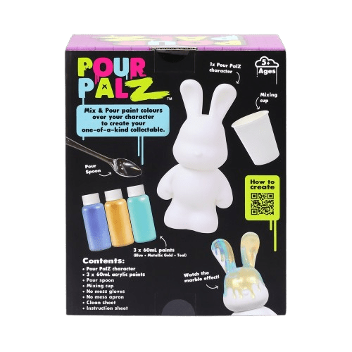 Pour Palz DIY Paint Bunny - Tutti Frutti - 40ml GS - G33671 - Colorland Toys