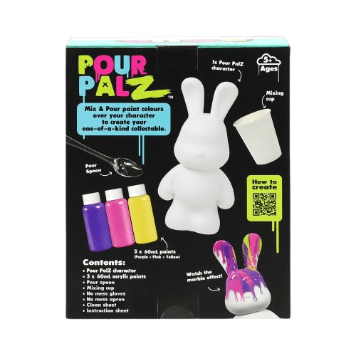 Pour Palz DIY Paint Bunny - Tutti Frutti - 40ml GS - G33671 - Colorland Toys
