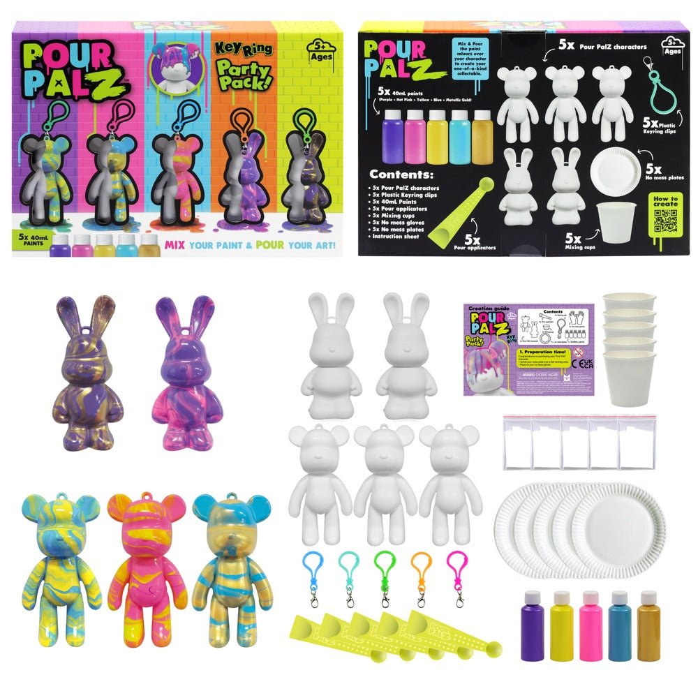 Pour Palz Mini Keyring Party Pack GS - G18669 - Colorland Toys