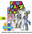 Pour Palz W3 Metallic Blue Collectible Bear - 40ml
