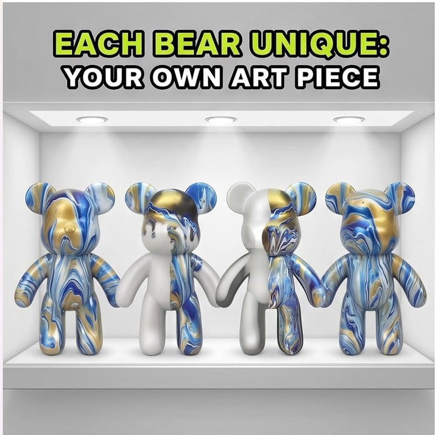 Pour Palz W3 Metallic Blue Collectible Bear - 40ml — image 5