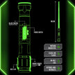 Power Saber Energy Blade Green 12L 931620-004