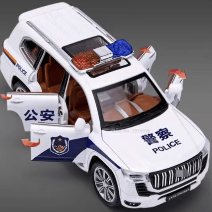 Prado Land Cruiser Police Diecast Car — image 4