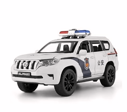 Prado Land Cruiser Police Diecast Car — image 2