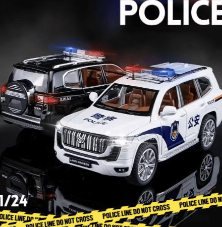 Prado Land Cruiser Police Diecast Car — image 5
