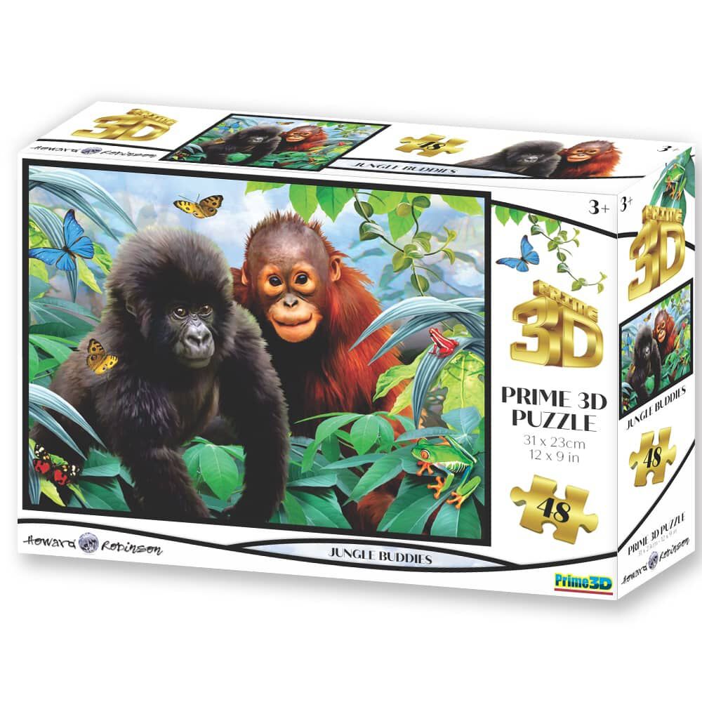 Prime 3D Puzzle Jungle Buddies 48 Pcs - Colorland Toys
