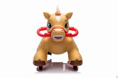 Pro Ride Pony Horse Rideon With Music Brown P18 - Colorland Toys