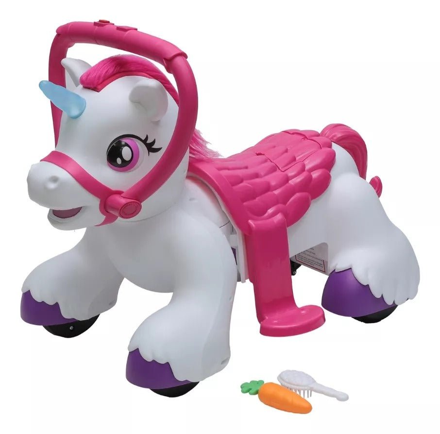 Pro Ride Pony Horse Rideon With Music Pink P18 - Colorland Toys