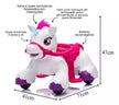 Pro Ride Pony Horse Rideon With Music Pink P18