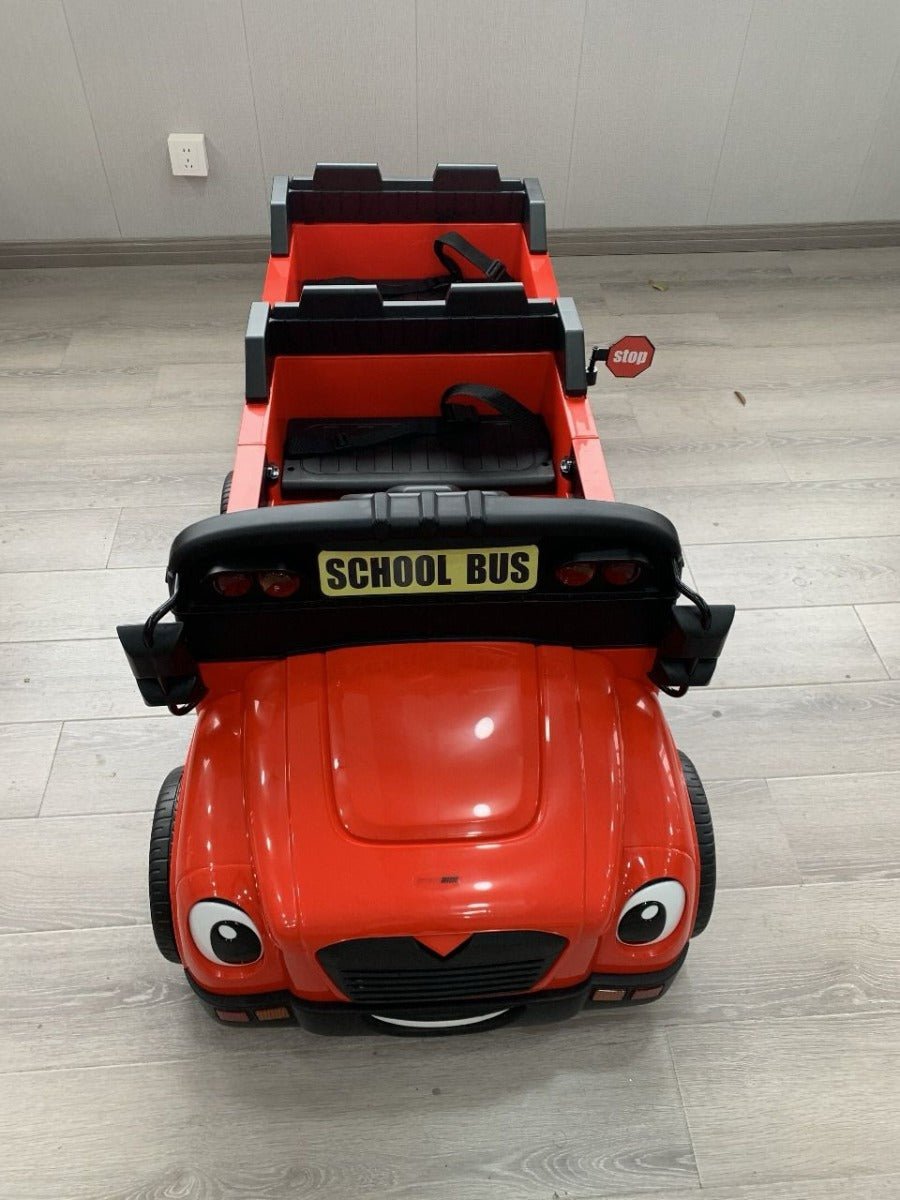 ProRide School Bus 2 - Seater 24V7AH Red - Colorland Toys