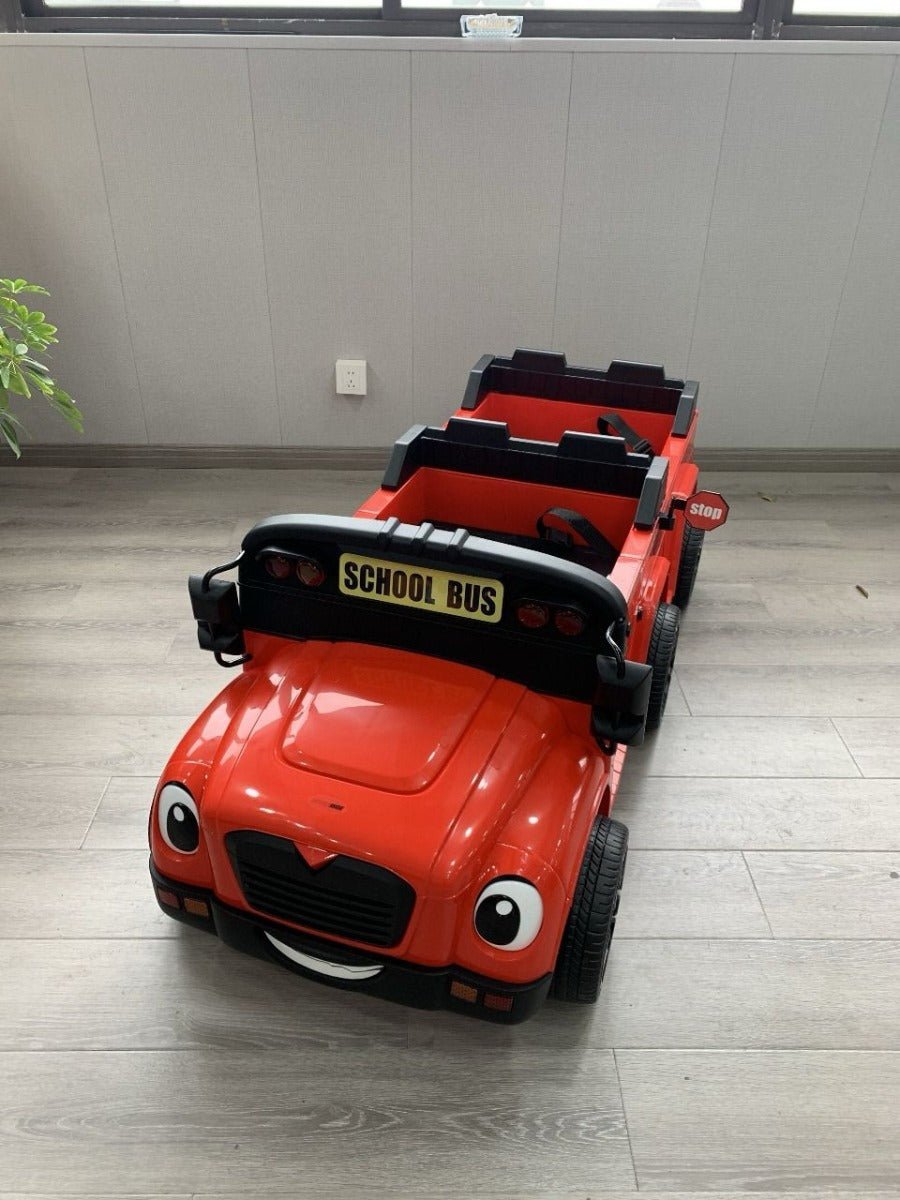 ProRide School Bus 2 - Seater 24V7AH Red - Colorland Toys